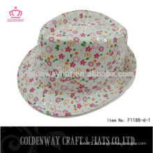 Kundenspezifische Polyester Fedora Hüte für Mädchen